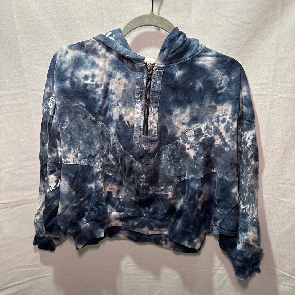 PINK Victoria Secret Tie Dye half zip sweatshirt size XS